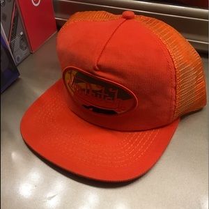 Orange Corduroy Camo Logo Von Dutch Cap